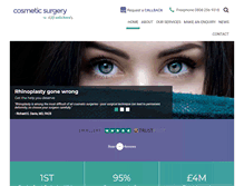 Tablet Screenshot of cosmeticsurgerysolicitors.co.uk
